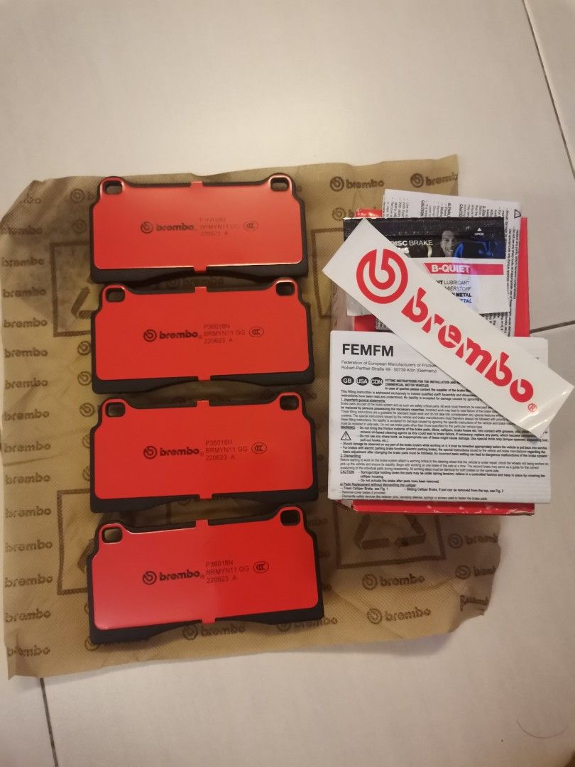 Brembo NAO ceramic brake pads for Nissan GTR35 (Rear), Car Accessories