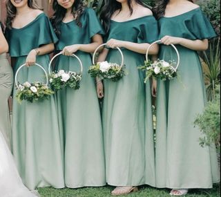 Bridesmaid Abay Sage Green Long Gown