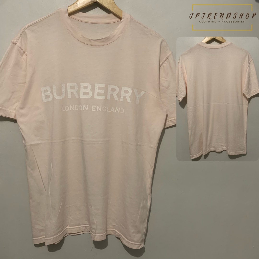 BURBERRY LONDON ENGLAND T SHIRT (Pink), Men's Fashion, Tops & Sets, Tshirts  & Polo Shirts on Carousell