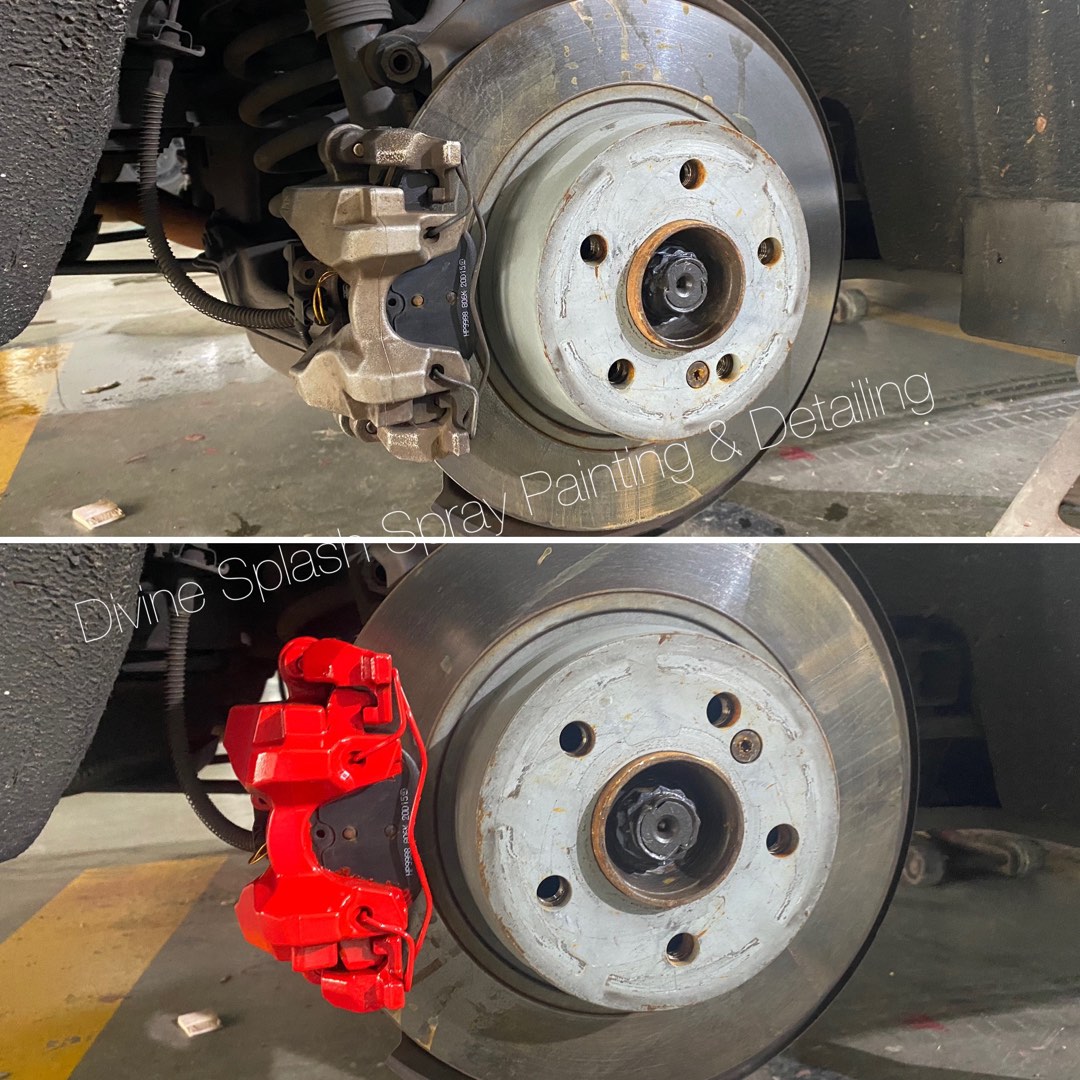 Car caliper spray painting. Automotive paint, Car Accessories, Car
