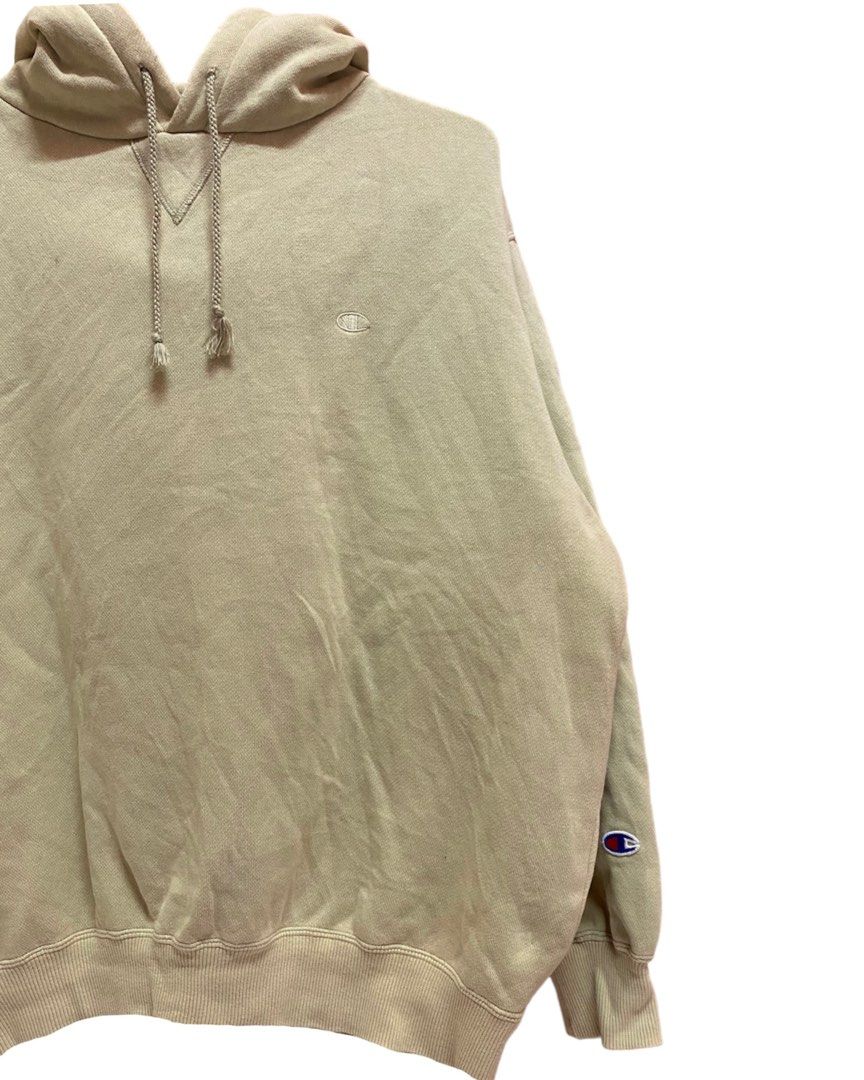 CHAMPION HOODIE IN KHAKI Men s Fashion Tops Sets Hoodies on