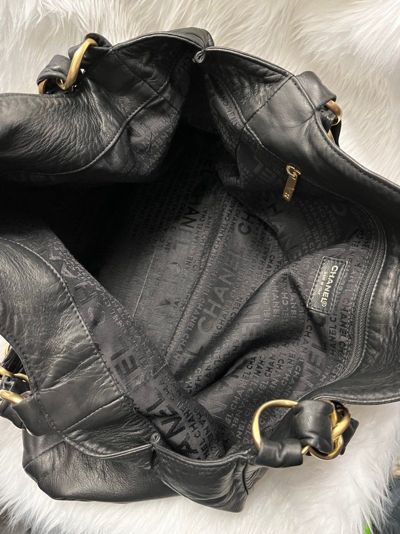 Chanel black canvas leather - Gem