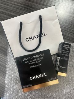 Chanel powder blush and liquid eyeshadow