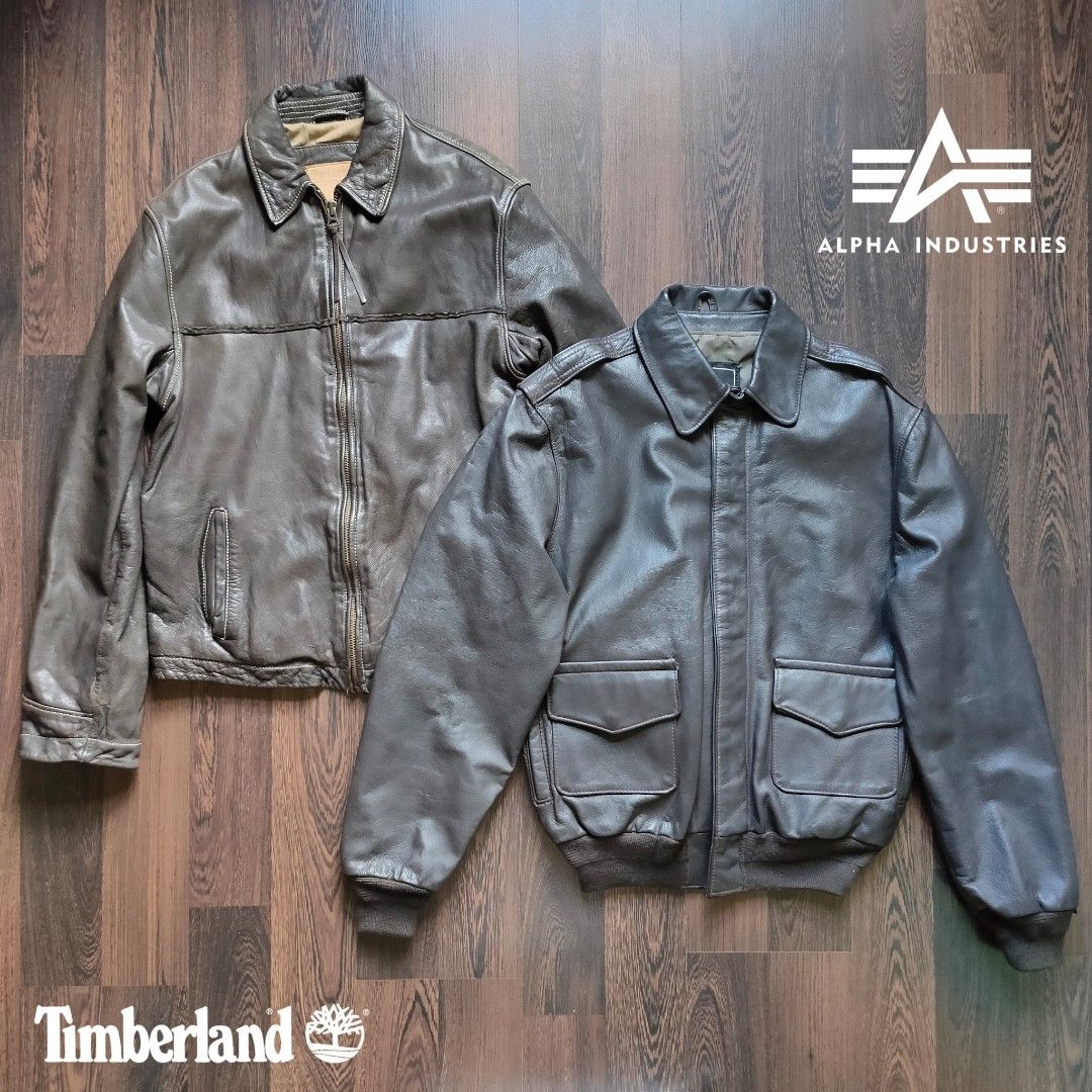 Alpha leather jacket cheap