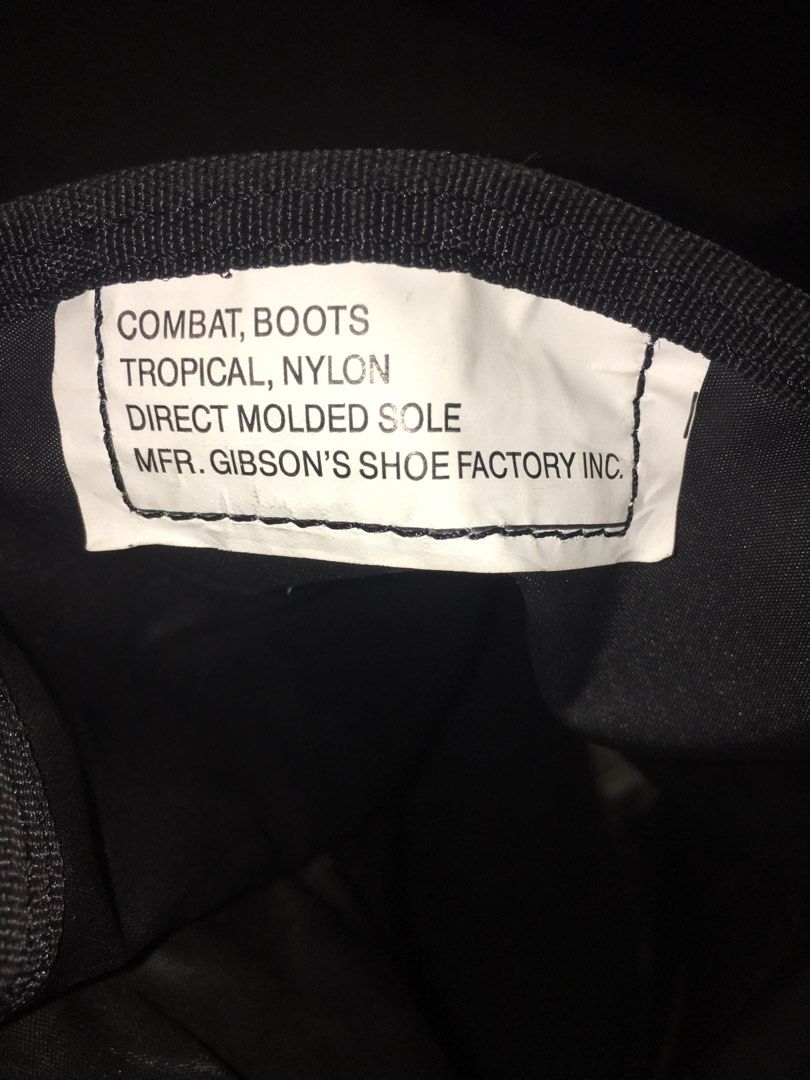 COMBAT SHOES (Category: Boots) located in Pasig City. Submitted by crmldrcln (Listing ID 1219631916, Image 2). Description: Once lang nagamit ISSUE: HINDI KASYA SIZE: 10.