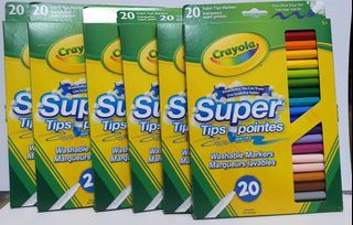 Crayola SuperTips Washable Markers 20 pcs