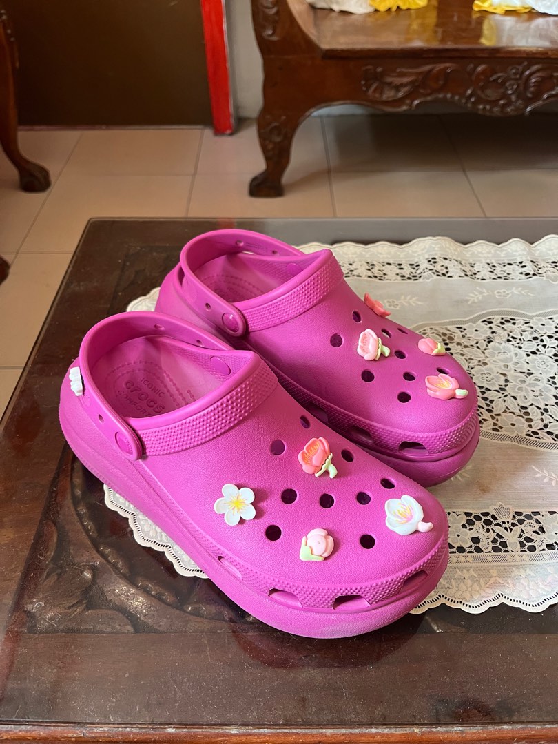 Fuschia crocs new arrivals