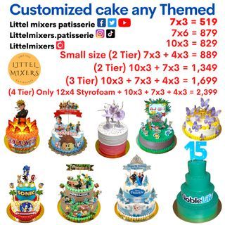 Customized cake / Personalized cake / Theme cake / Birthday cake / Authentic Taiwanese Cake / Affordable cakes