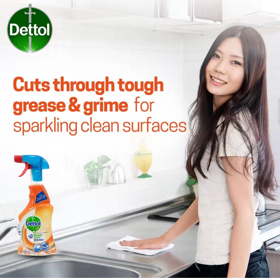 Dettol Kitchen Surface Spray Disinfectant 500ml, Furniture & Home