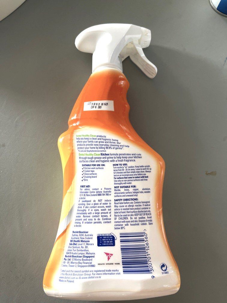 Dettol Kitchen Surface Spray Disinfectant 500ml, Furniture & Home