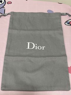 Dior grey dust bag shoe bag (only 1)