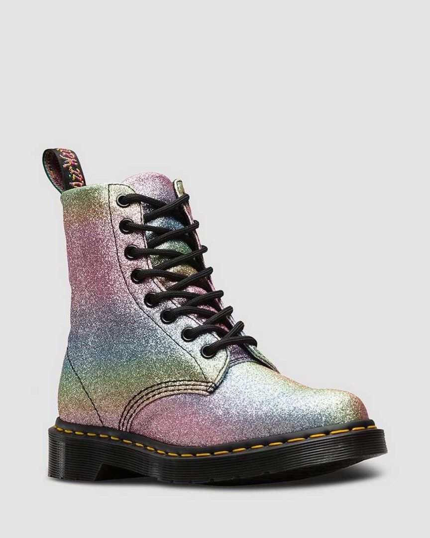 Dr Martens 1460 Pascal Rainbow Glitter UK 7 Women s Fashion