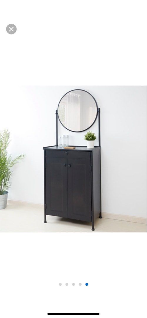 Dressing tables Dressers Vanity Tables KORNSJ Cabinet with mirror Black 70 47