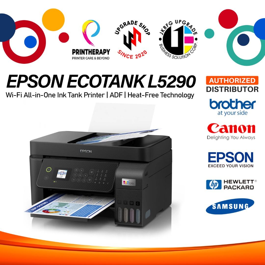 Epson Ecotank L5290 A4 Wi Fi All In One Ink Tank Printer With Adf Computers And Tech Printers 6776