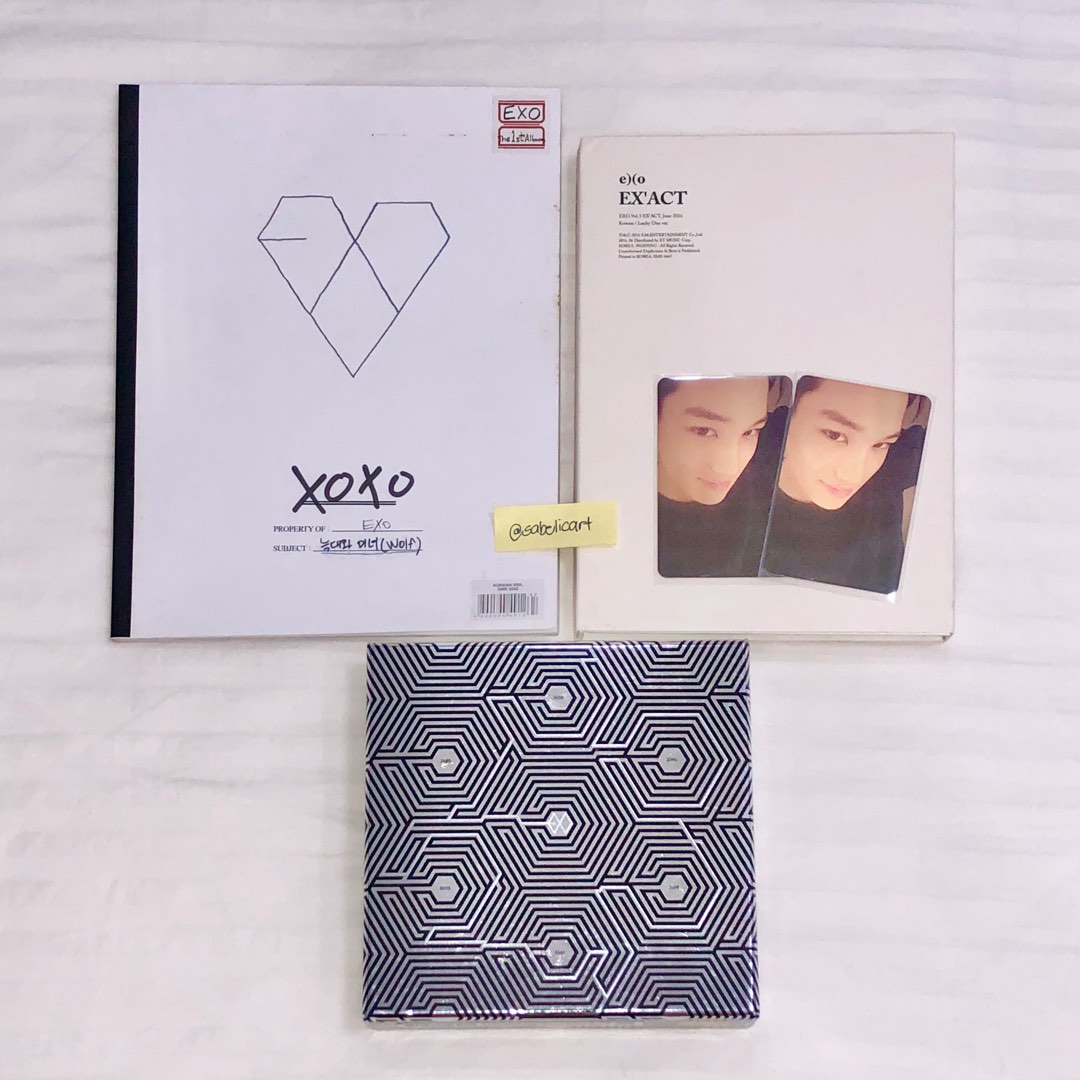 Exo Album Set Overdose Exact Ex act Xoxo Kai Photocard Hobbies exo-album-set-overdose-exact-ex-act-xoxo-kai-photocard-hobbies