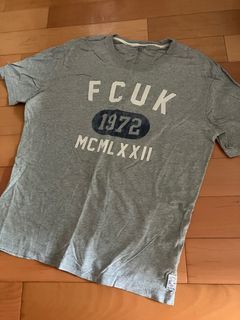 FCUK French connection UK 灰色 短袖 上衣 T shirt t恤