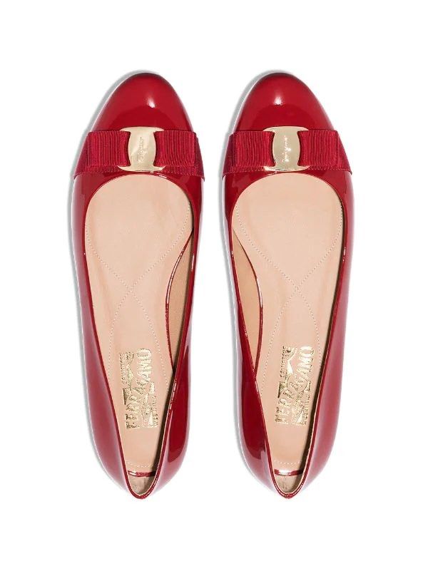Ferragamo red outlet flats