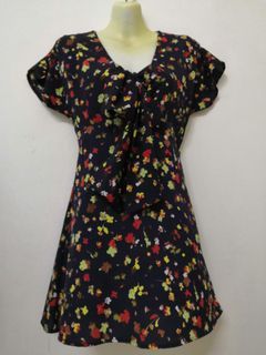 Flower print V-neck Maxi Dress