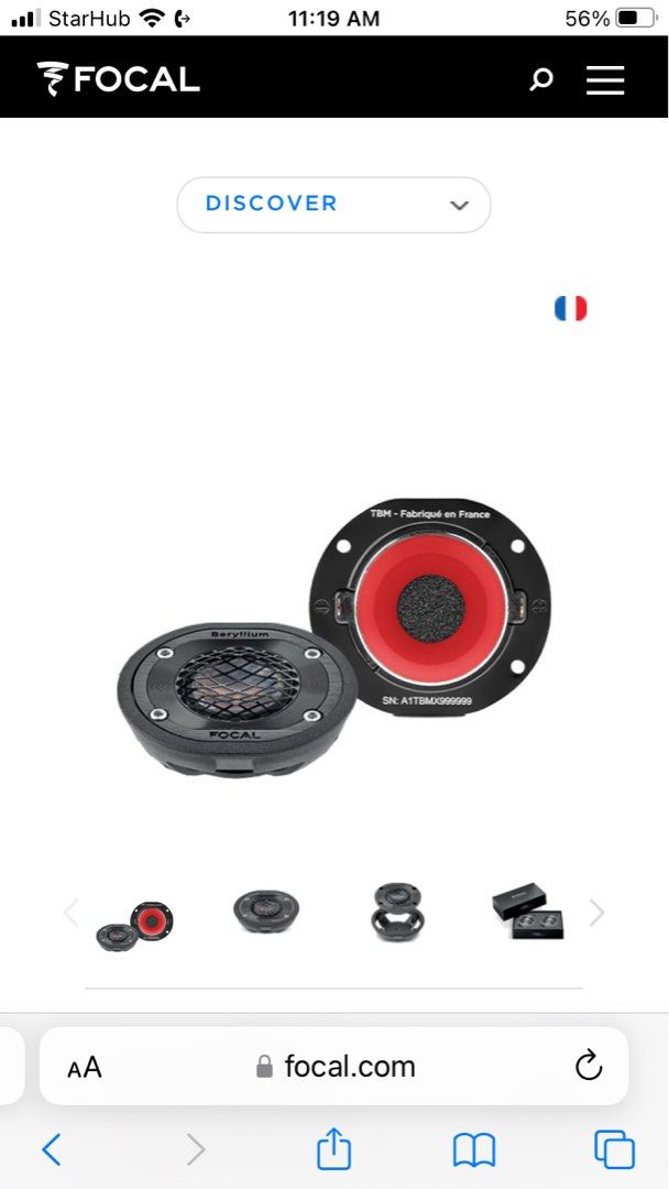 Tbm Focal Utopia M Tweeter Focal Utopia TBM Aluminum Pods Black