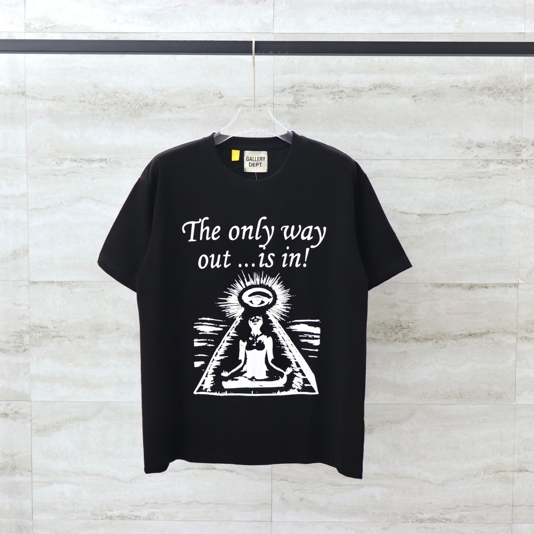 【特別感】Gallery Dept. Work in Progress Only Way OutTシャツ GALLERY DEPT. WIP ONLY WAY OUT TEE | ARCHIVAL WHITE