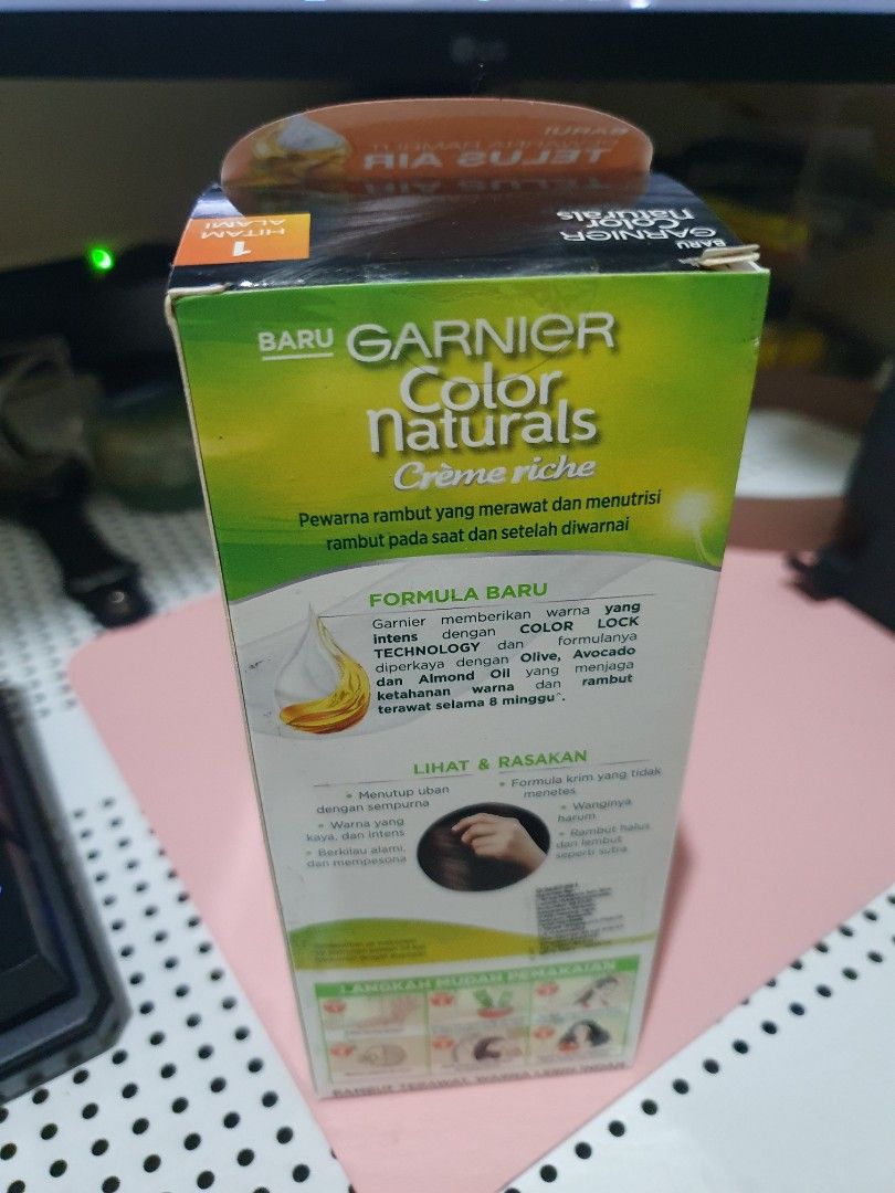 Garnier Color Naturals BlackHitam Alami Telus Air Pewarna Rambut