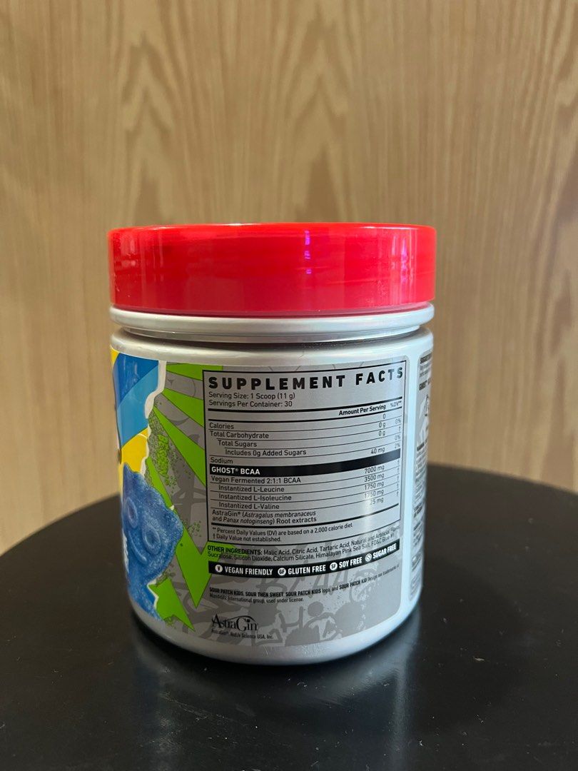 Ghost lifestyle bcaa sour patch blue raspberry, Health & Nutrition