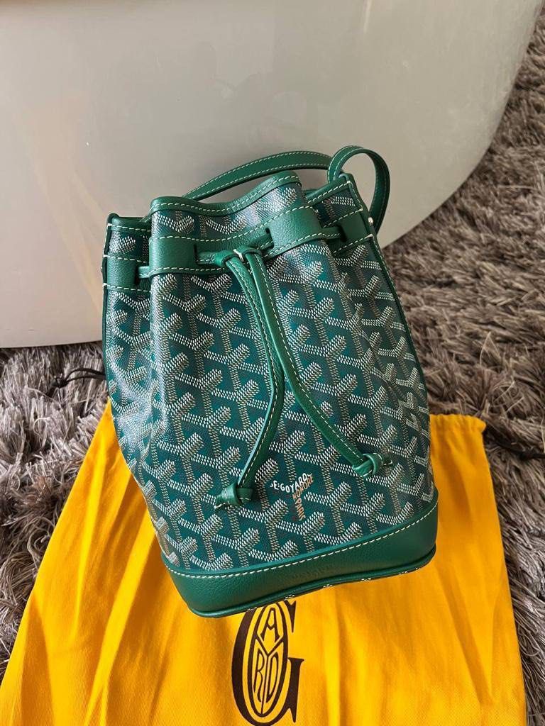 Goyard, Bags, Goyard Petit Flot Bucket Bag Greygreen