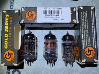 Groove Tubes GT-12AX7-C (x3) Guitar Preamp Tubes Gold Series Electron Tube
