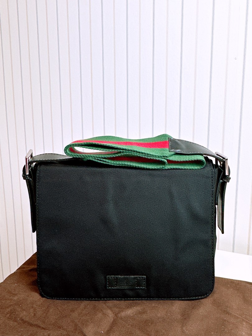 Gucci Men's Techno Canvas messenger bag, Men's Fashion, Bags, Sling