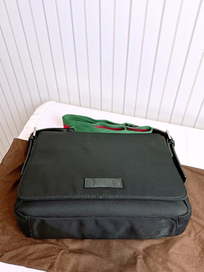 Gucci Men's Techno Canvas messenger bag, Men's Fashion, Bags, Sling
