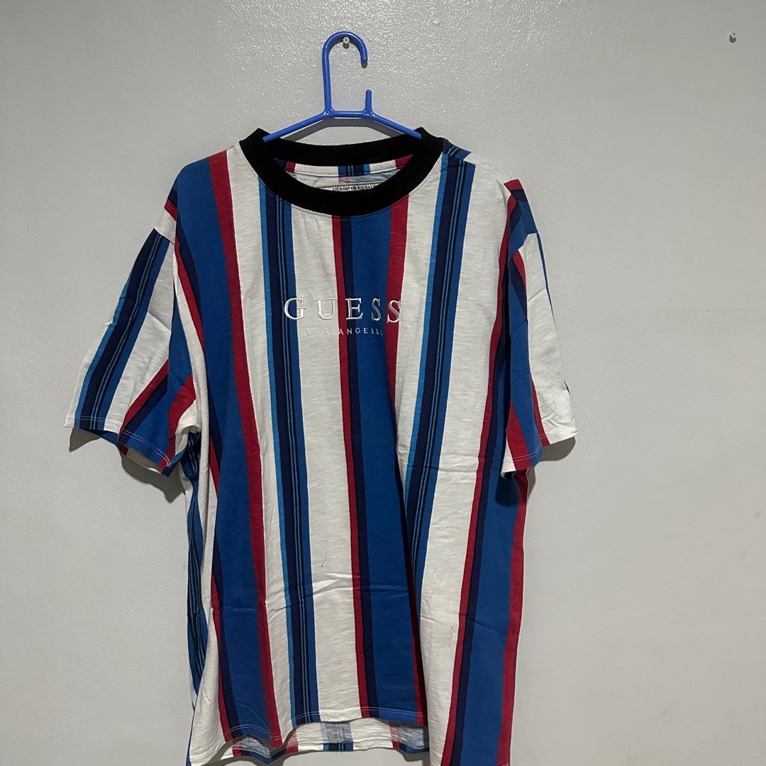 Guess los angeles vertical striped shirt new arrivals