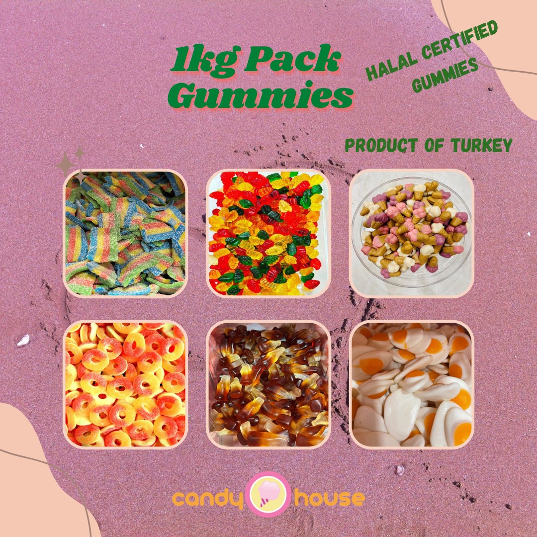 Halal Gummies 1kg pack, Food & Drinks, Packaged & Instant Food on