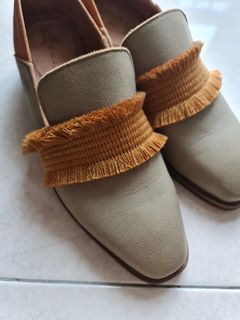 Handmade leather loafers - size 39/ 24.5cm