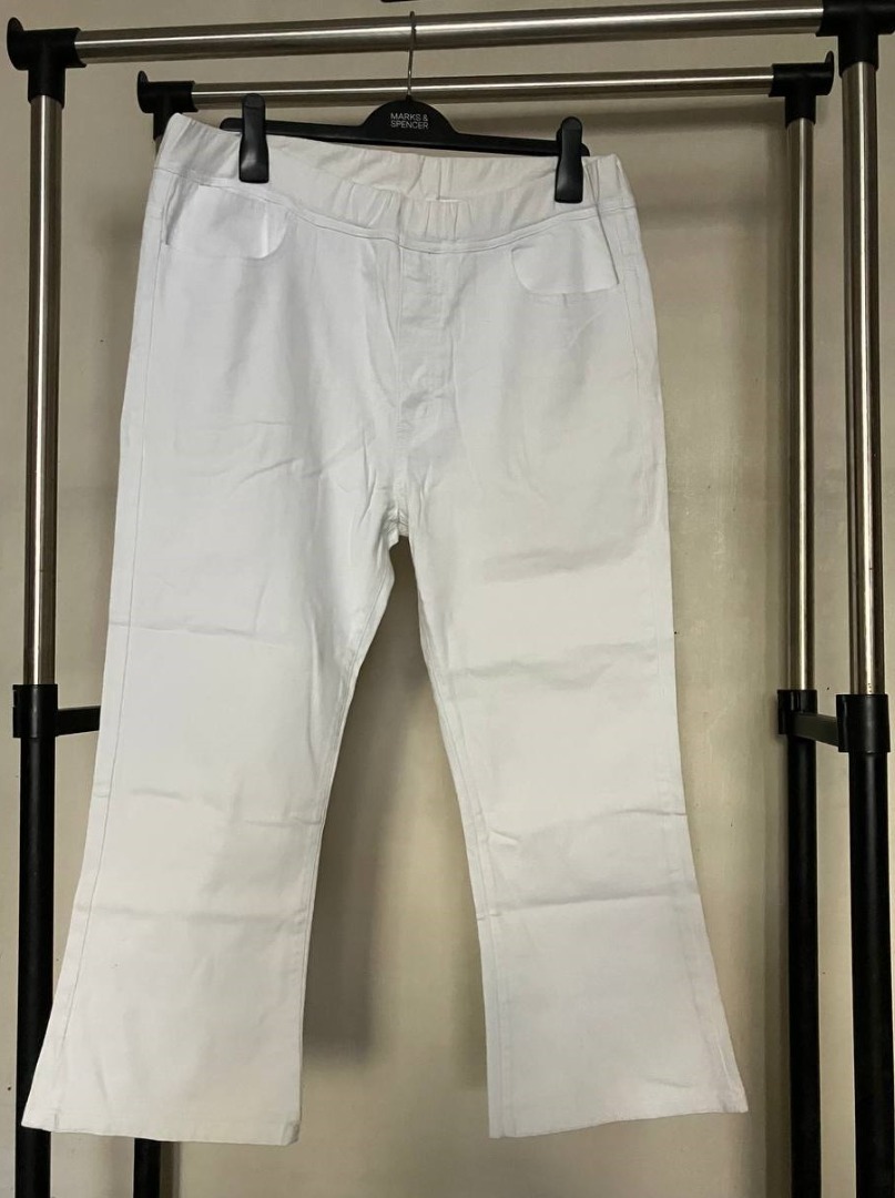 Havin' A Baby White Jeans Maternity Pants on Carousell