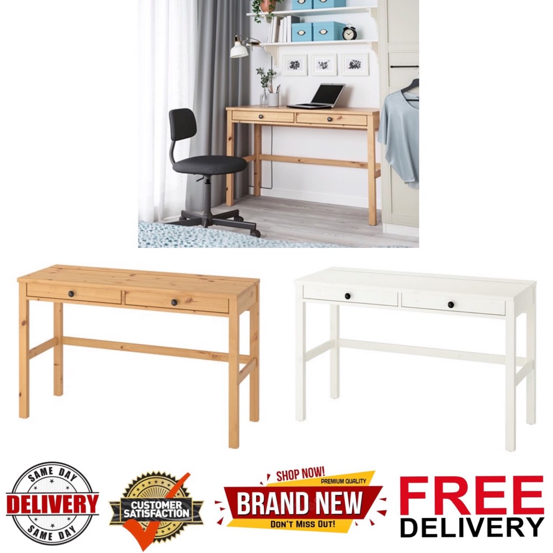 Ikea hemnes desk store with 2 drawers