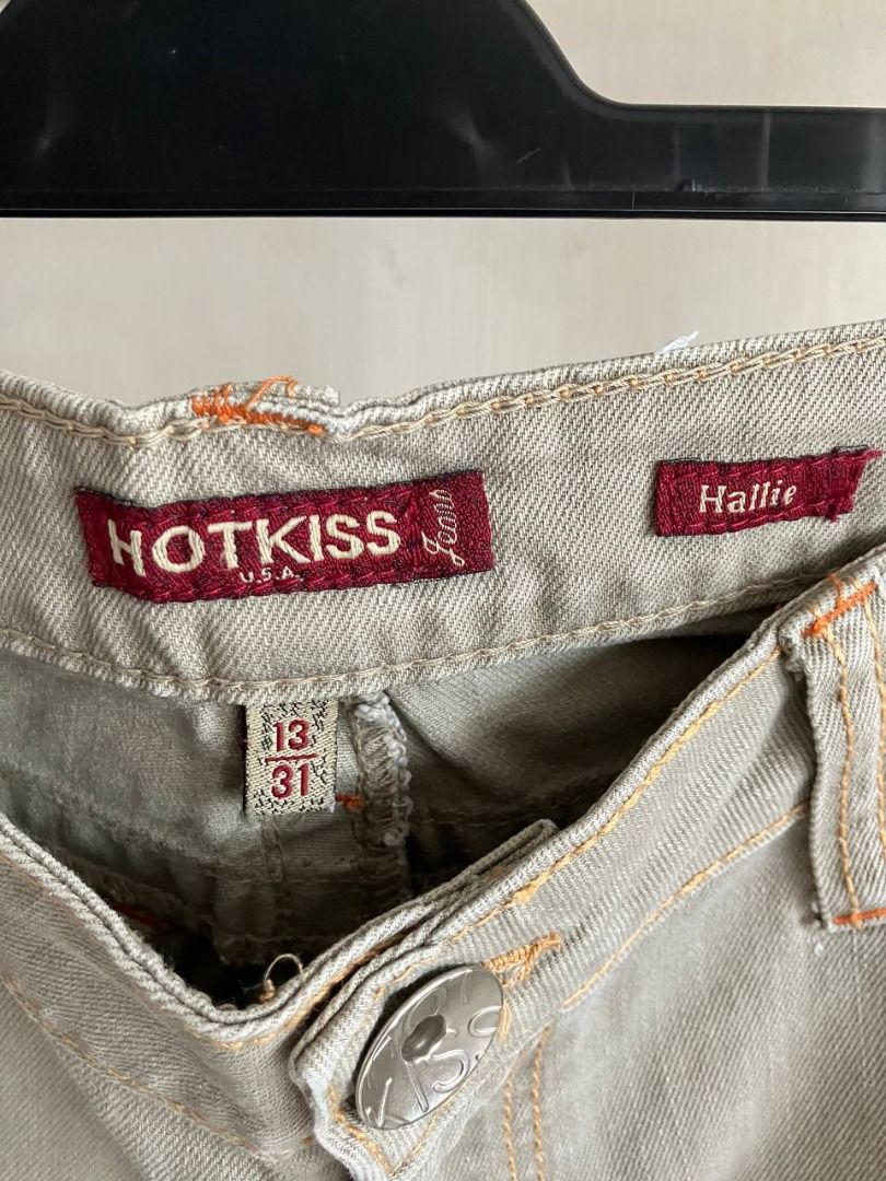 Hot Kiss Hallie Khaki Bootleg Pants, Women's Fashion, Bottoms, Jeans on