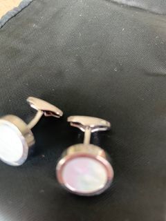 Hugo Boss pearl cufflinks