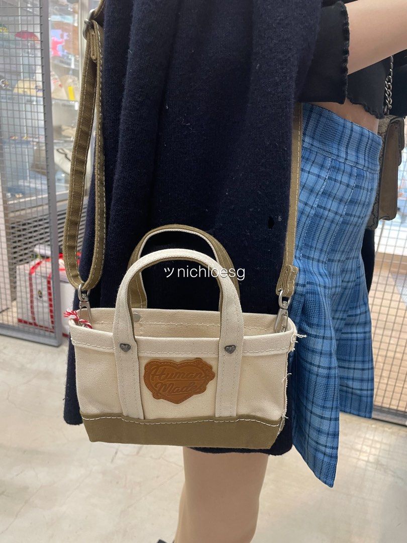 HUMAN MADE HEAVY CANVAS MINI SHOULDER TOTE