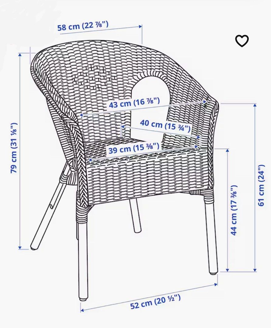 Ikea Agen Rattan Bamboo Chair, Furniture & Home Living, Furniture, Chairs on Carousell