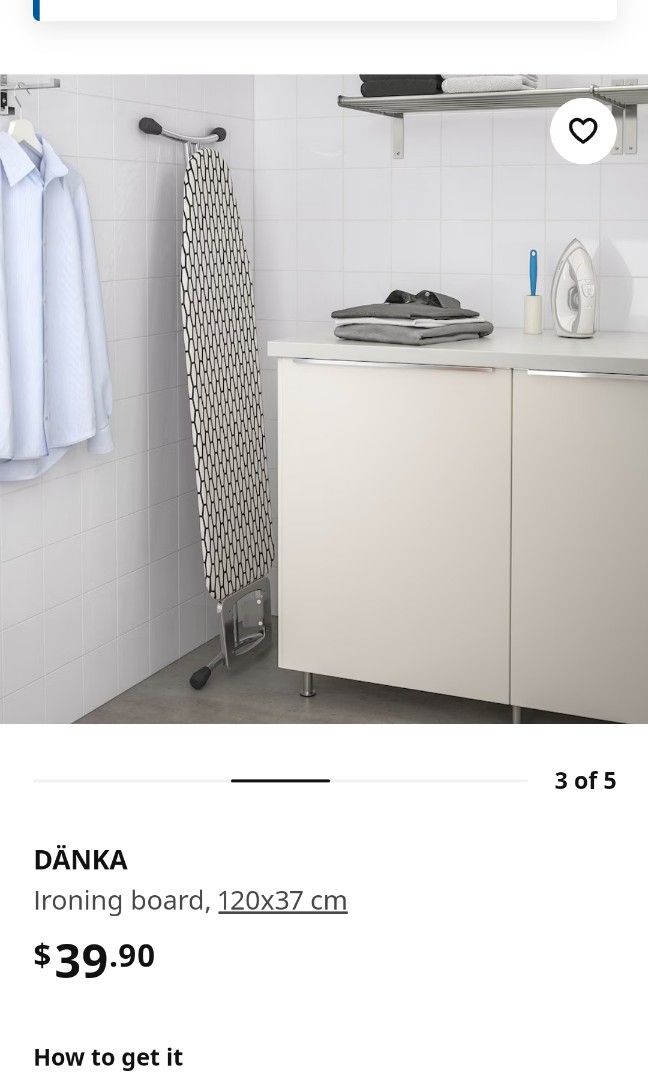 IKEA Danka Iron board, Furniture & Home Living, Furniture, Other Home