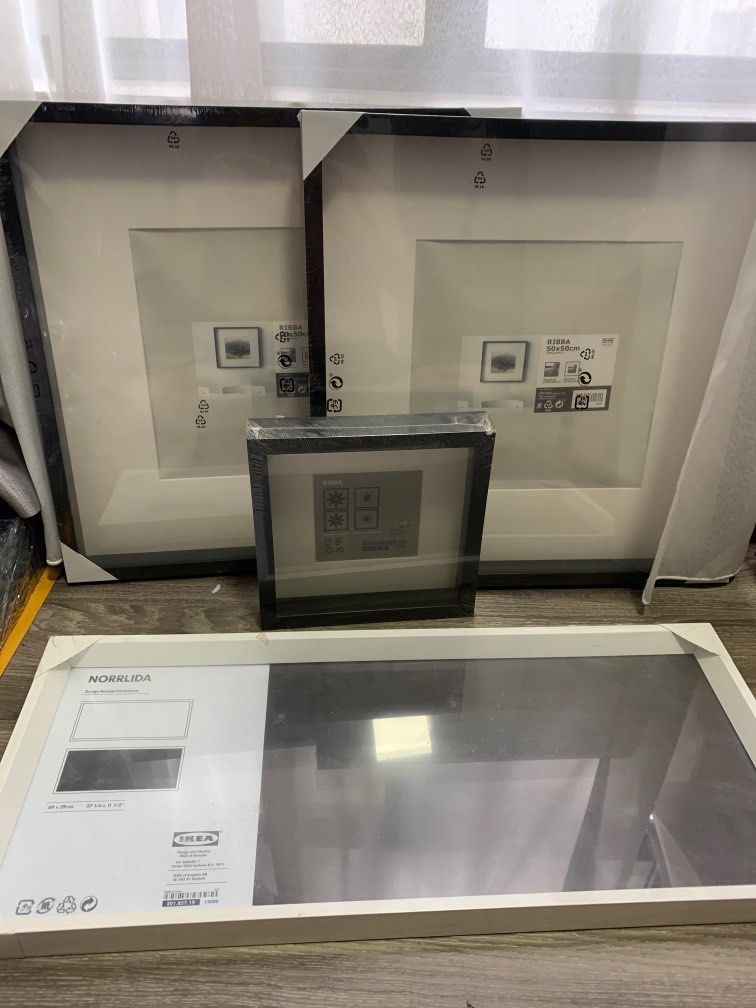 IKEA Ribba big, small and Norrlida frames, Furniture & Home Living ...
