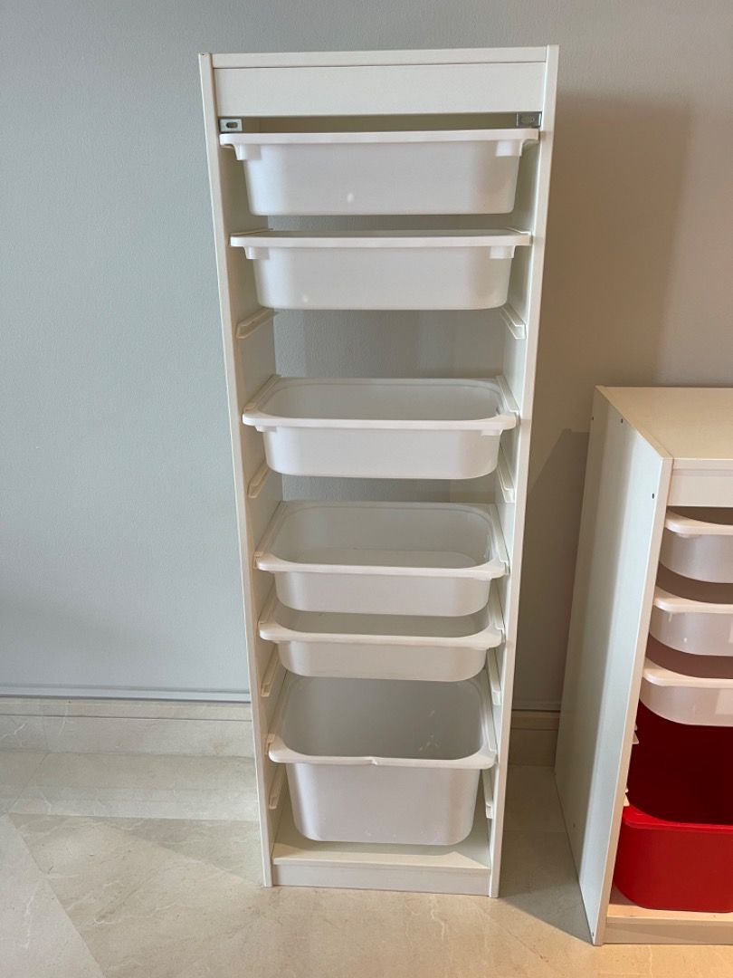 Ikea storage unit with bins, Furniture & Home Living, Furniture