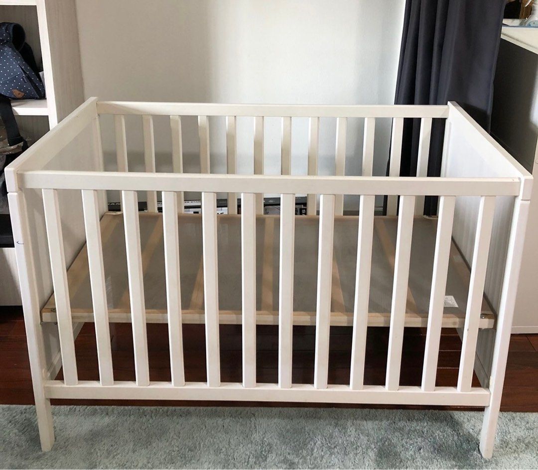 Ikea Sundvik Baby Cot in White, Babies & Kids, Baby Nursery & Kids