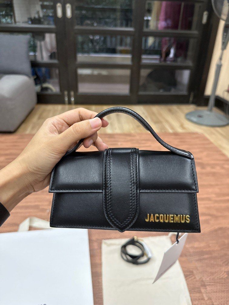 Jacquemus Le Bambino Leather Tote Bag - Black