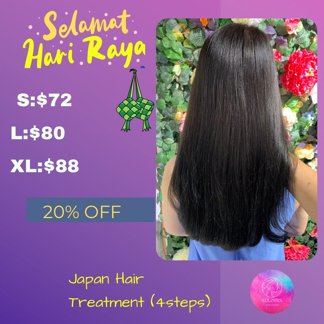 Japan hair treatment (4steps ), Beauty & Personal Care, Hair on Carousell
