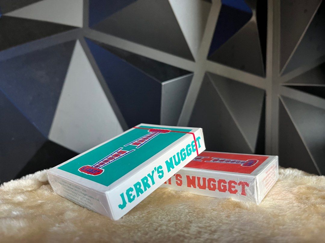 JERRY NUGGETS | TEAL & CORAL | Unopened (Category: Designer & Blind Box Toys) located in Paranaque City. Submitted by getmystuffnowplease (Listing ID 1219627075, Image 1). Description: 1 SET - Teal & Coral UNOPENED THE DETAILS: * Authentic Jerry’s are now available to EVERYONE * Thin Crushed USPCC Premium (Bee) stock for the Modern Card Feel * Traditionally cut * Original Back and Face design, including the original Jokers and Ace of Spades * Pri