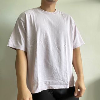 Kaos over size H&M ungu lilac