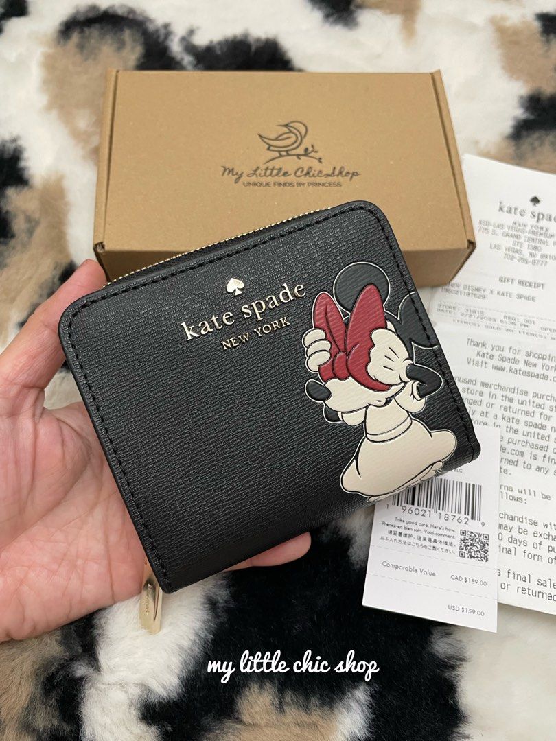 Kate Spade Disney Minnie Mouse Zip Around Wallet
