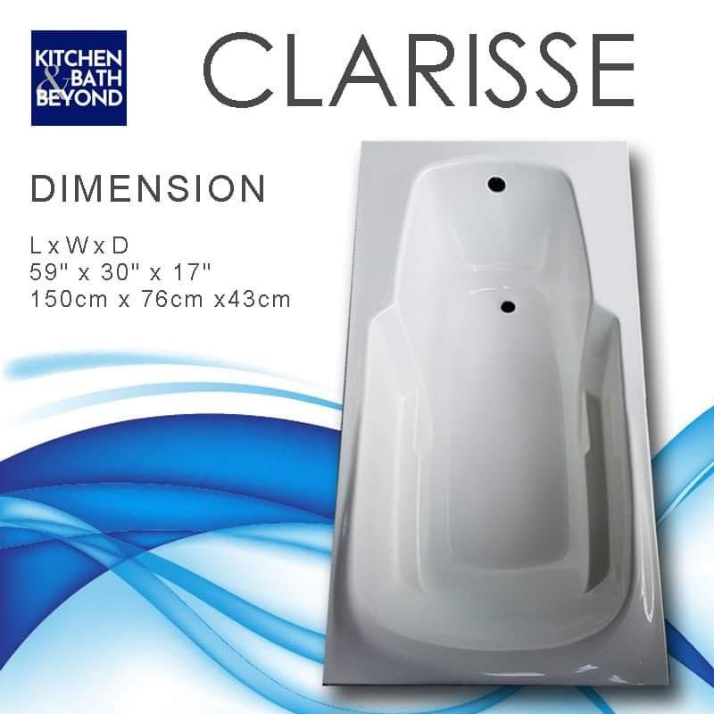 KBB Fiberglass Bathtub (Category: Bathroom & Kitchen Fixtures) located in San Pedro. Submitted by jbosch74 (Listing ID 1219699095, Image 3). Description: KBB Fiberglass Tubs in regular sizes are all priced at ***P9950*** inclusive of waste and overflow. • Clarisse, Cristina Annalisa, Pamela models available on hand Payment is thru bank deposit (BPI or Metrobank), GCash or Paymaya, if you are unable to visit our store in Binan. Delivery is via Lal