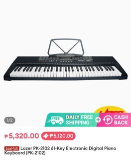 keyboard lazer pk 2102 61 key  NO ISSUES electronic digital piano